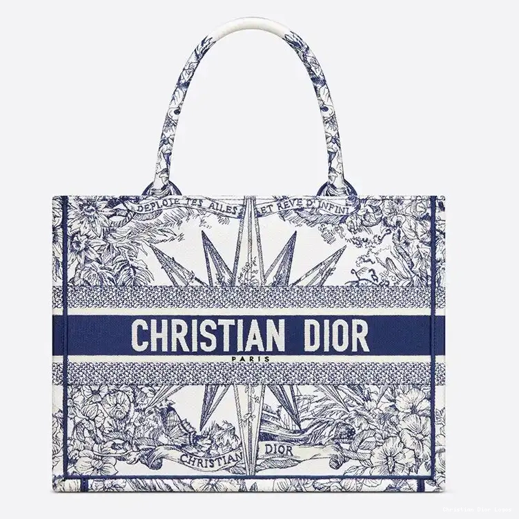 Cheap Book Dior Blue d'Infini Canvas Reve Motif Tote 0403 Luxury